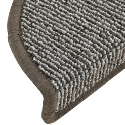 vidaXL Felpudos para escaleras (15 unidades, 56 x 17 x 3 cm, , semicirculares) Gris Discount
