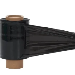 vidaXL Material De Oficina-Film estirable 50 pcs negra 23 µm 10 cm x 150 m