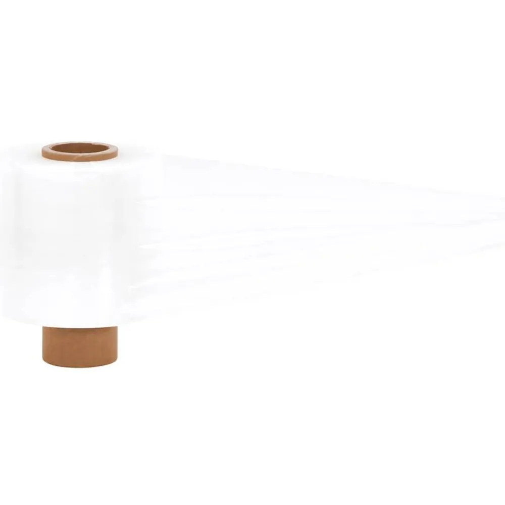 vidaXL Film estirable con asa 10 uds 23 μm 10 cm x 150 m Transparente Outlet