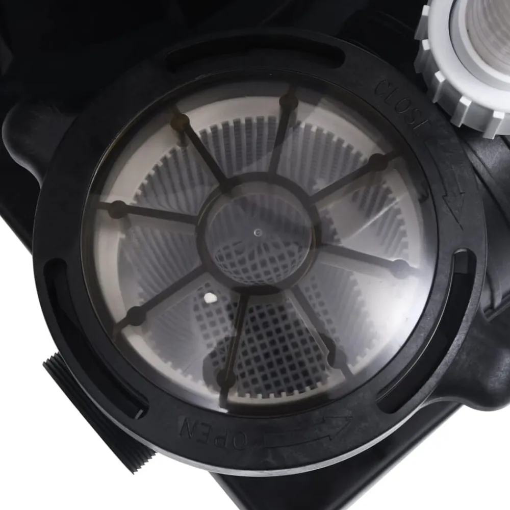 vidaXL Piscina Y Spa-Filtro de arena válvula de 7 vías y bomba de 1000 W azul y negro