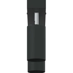 vidaXL Foco de techo con focos 26 x 6 x 16 cm Metal Negro Hot