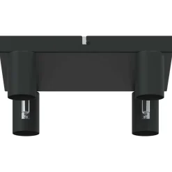 vidaXL Foco de techo con focos 26,5 x 26 x 11,5 cm Metal Negro Sale