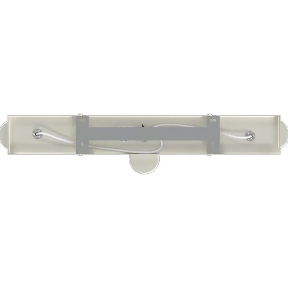 vidaXL Iluminación-Foco de techo con focos Níquel 38 x 6,5 x 11,5 cm Metal