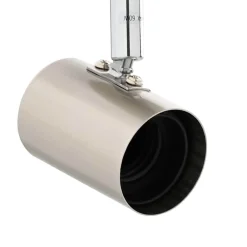 vidaXL Foco de techo con focos Níquel 26,5 x 26 x 11,5 cm Metal Níquel cepillado