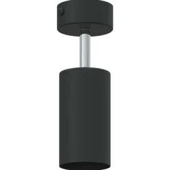 vidaXL Foco de techo con focos 6 x 6 x 16 cm Metal Negro Clearance