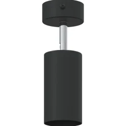 vidaXL Foco de techo con focos 6 x 6 x 16 cm Metal Negro Clearance