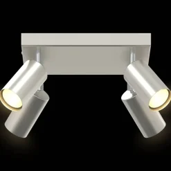 vidaXL Iluminación-Foco de techo con focos Níquel 26 x 26 x 16 cm Metal