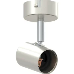 vidaXL Foco de techo con focos Níquel 6,5 x 6 x 11,5 cm Metal Níquel cepillado Outlet