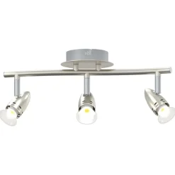 vidaXL Foco de techo con focos Níquel 36,5 x 10 x 12,5 cm Metal Best