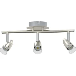 vidaXL Foco de techo con focos Níquel 36,5 x 10 x 12,5 cm Metal Best