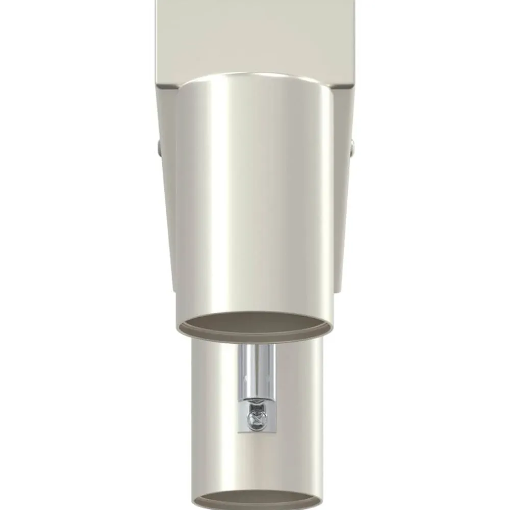 vidaXL Foco de techo con focos Níquel 26 x 6,5 x 11,5 cm Metal Níquel cepillado Discount