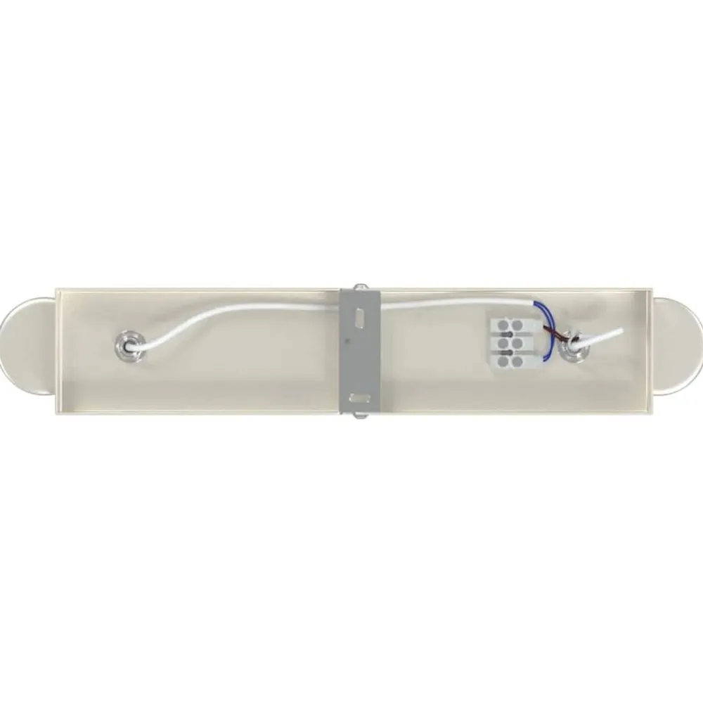 vidaXL Foco de techo con focos Níquel 26 x 6,5 x 11,5 cm Metal Níquel cepillado Discount