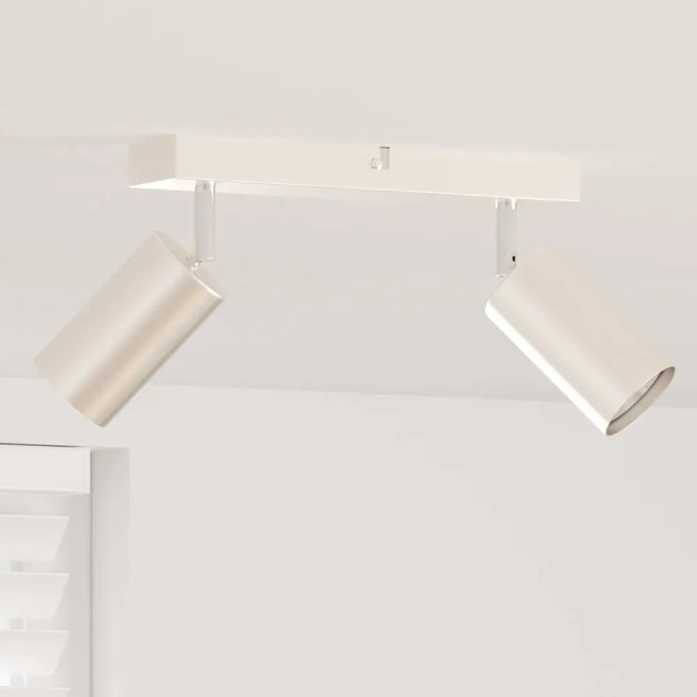 vidaXL Iluminación-Foco de techo con focos Níquel 26 x 6 x 16 cm Metal