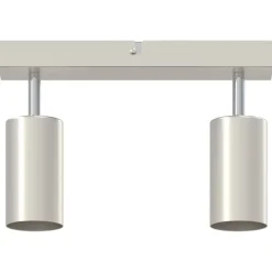 vidaXL Iluminación-Foco de techo con focos Níquel 26 x 6 x 16 cm Metal