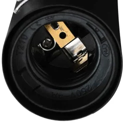 vidaXL Foco de techo con focos 38 x 6,5 x 11,5 cm Metal Negro
