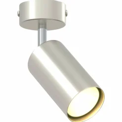 vidaXL Foco de techo con focos Níquel 6 x 6 x 16 cm Metal Níquel cepillado Best