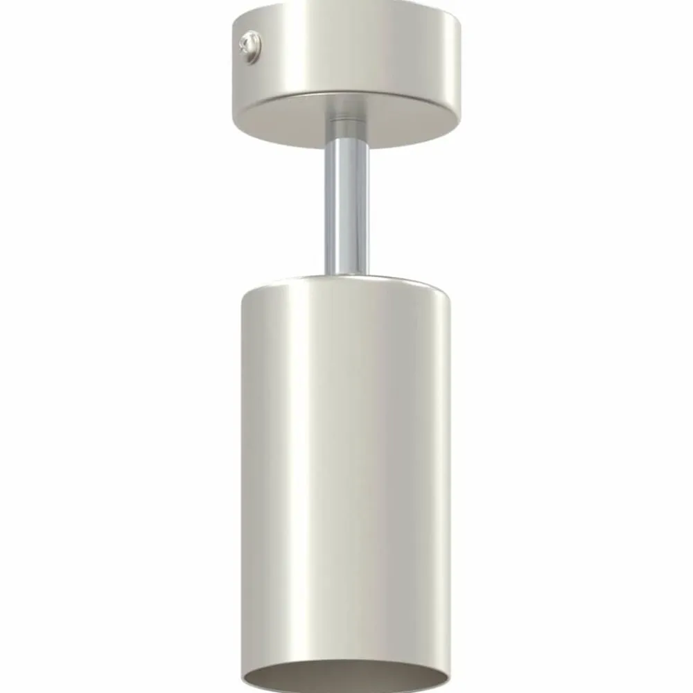 vidaXL Foco de techo con focos Níquel 6 x 6 x 16 cm Metal Níquel cepillado Best