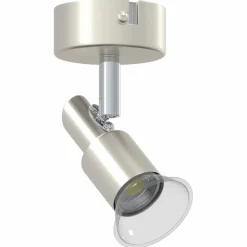 vidaXL Iluminación-Foco de techo con focos Níquel 8 x 8 x 10,5 cm Acero