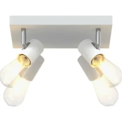 vidaXL Iluminación-Foco de techo con focos 26,5 x 26 x 11,5 cm Metal