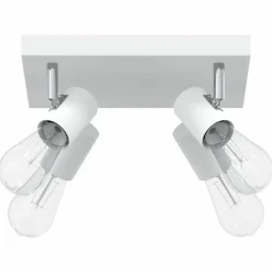 vidaXL Iluminación-Foco de techo con focos 26,5 x 26 x 11,5 cm Metal