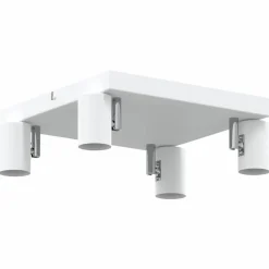 vidaXL Iluminación-Foco de techo con focos 26,5 x 26 x 11,5 cm Metal