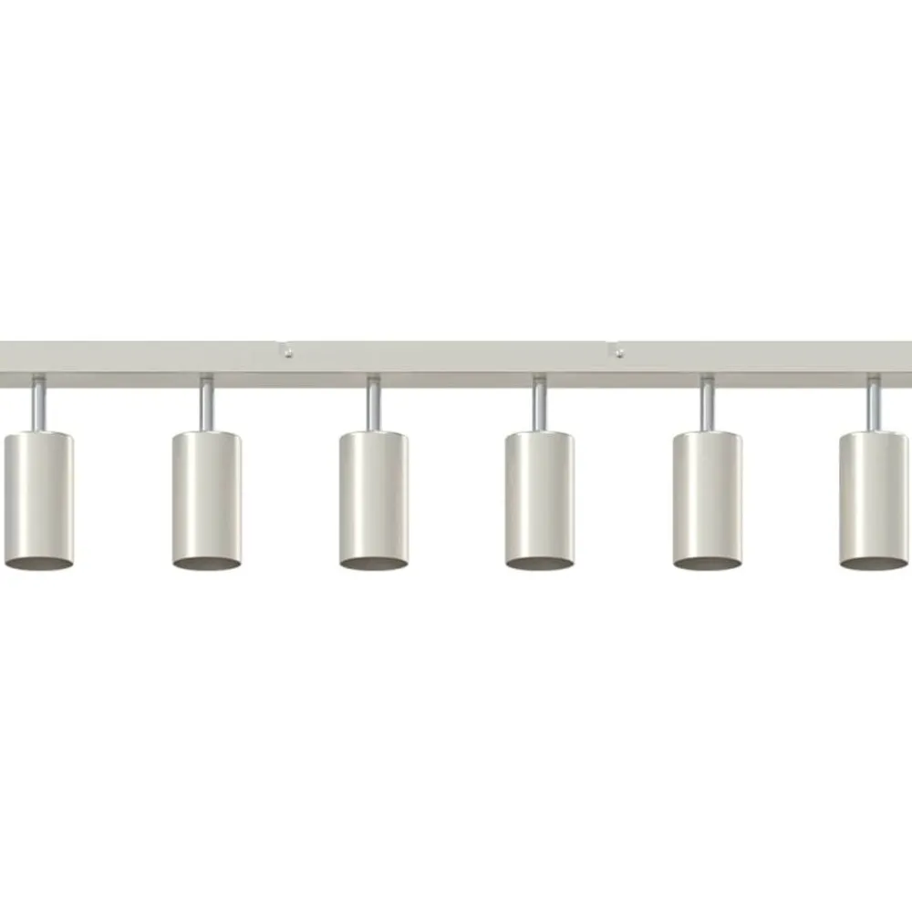 vidaXL Foco de techo con focos Níquel 73 x 6 x 16 cm Metal Níquel cepillado Online