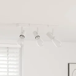 vidaXL Iluminación-Foco de techo con focos 38 x 6,5 x 11,5 cm Metal