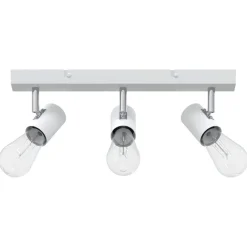 vidaXL Iluminación-Foco de techo con focos 38 x 6,5 x 11,5 cm Metal