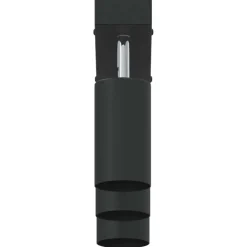 vidaXL Foco de techo con focos 38 x 6 x 16 cm Metal Negro Hot