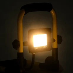 vidaXL Foco LED con asa 10 W Blanco c&aacute;lido