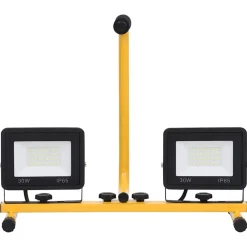 vidaXL Foco LED con asa 2x30 W blanco cálido Blanco c&aacute;lido Best