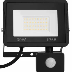 vidaXL Foco LED con sensor 30 W blanco cálido Blanco cálido New