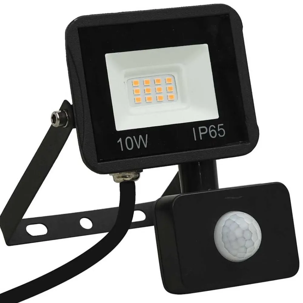 vidaXL Foco LED con sensor 10 W blanco cálido Blanco cálido Outlet