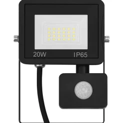 vidaXL Iluminación-Foco LED con sensor 20 W blanco cálido