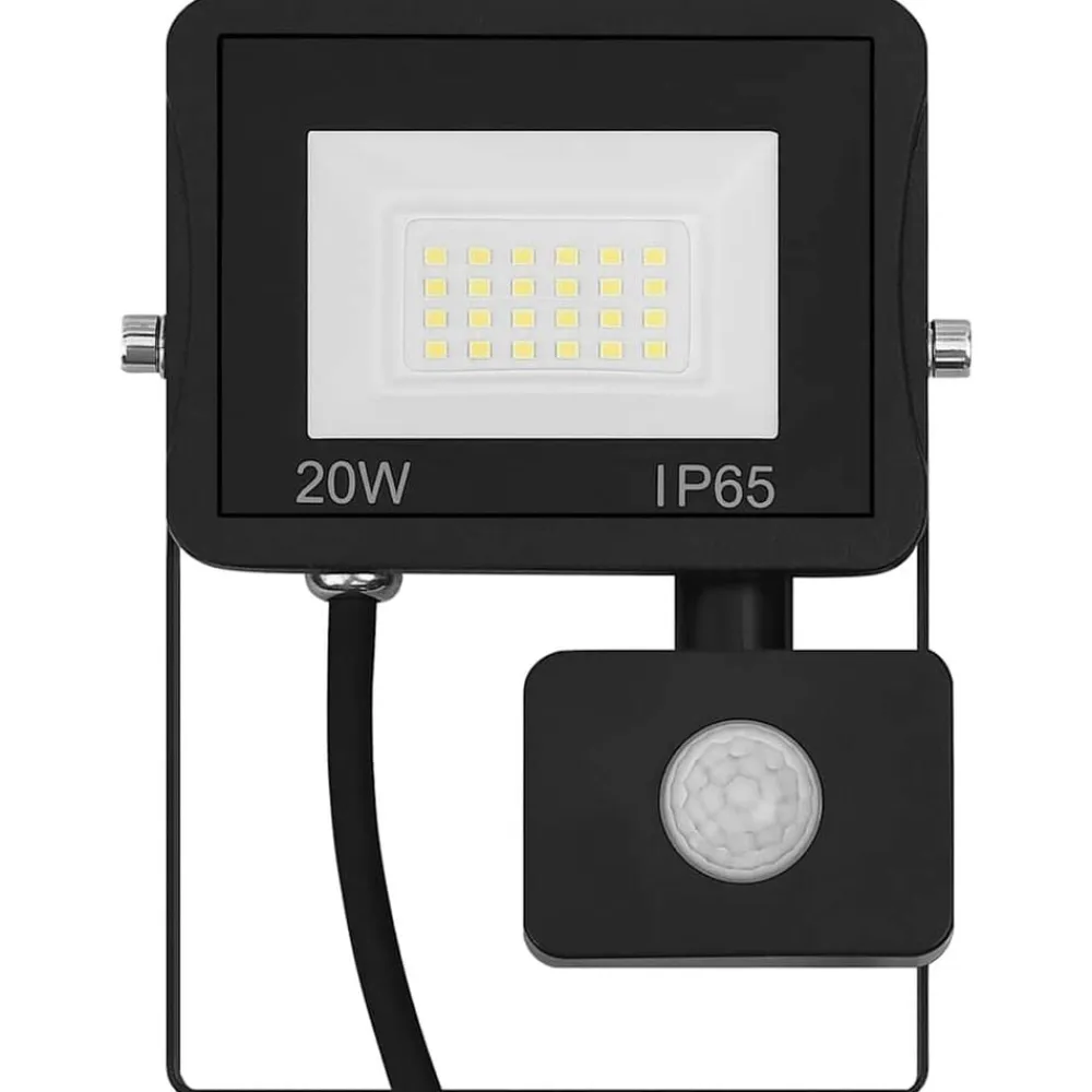 vidaXL Iluminación-Foco LED con sensor 20 W blanco cálido