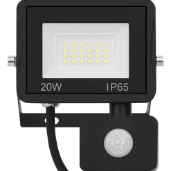 vidaXL Iluminación-Foco LED con sensor 20 W blanco cálido
