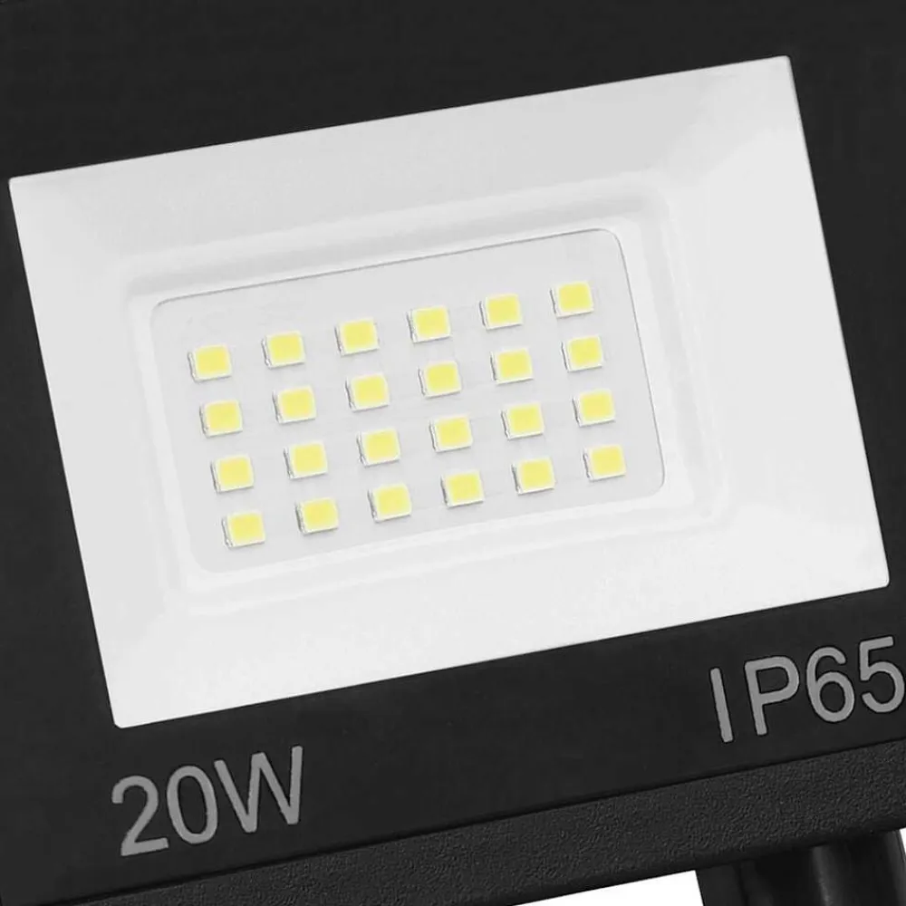 vidaXL Iluminación-Foco LED con sensor 20 W blanco cálido