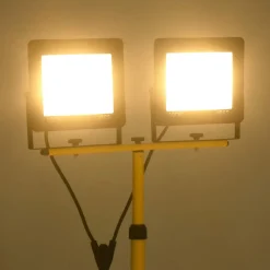 vidaXL Foco LED con trípode 2x100 W blanco cálido Blanco c&aacute;lido Best