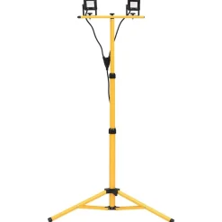 vidaXL Foco LED con trípode 2x10 W blanco cálido Blanco c&aacute;lido New