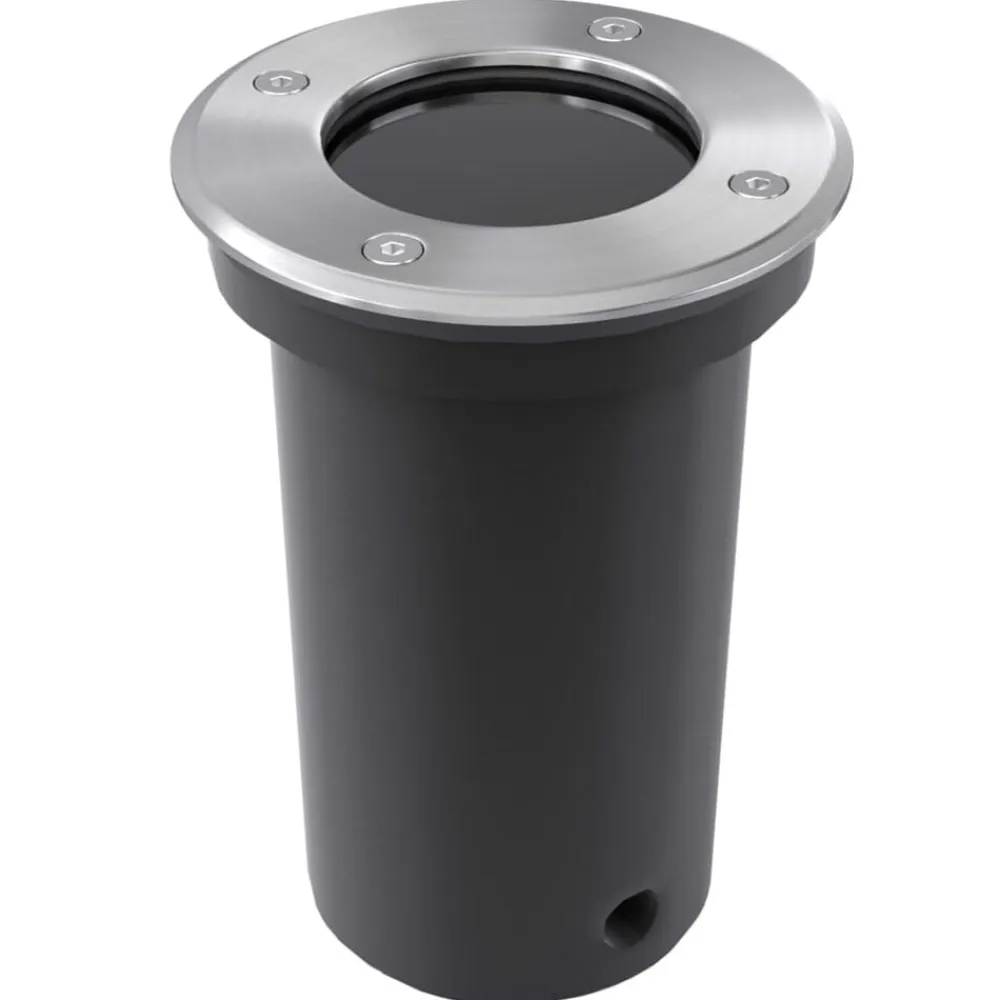vidaXL Focos LED empotrables de suelo de jardín redondos 3 uds Discount