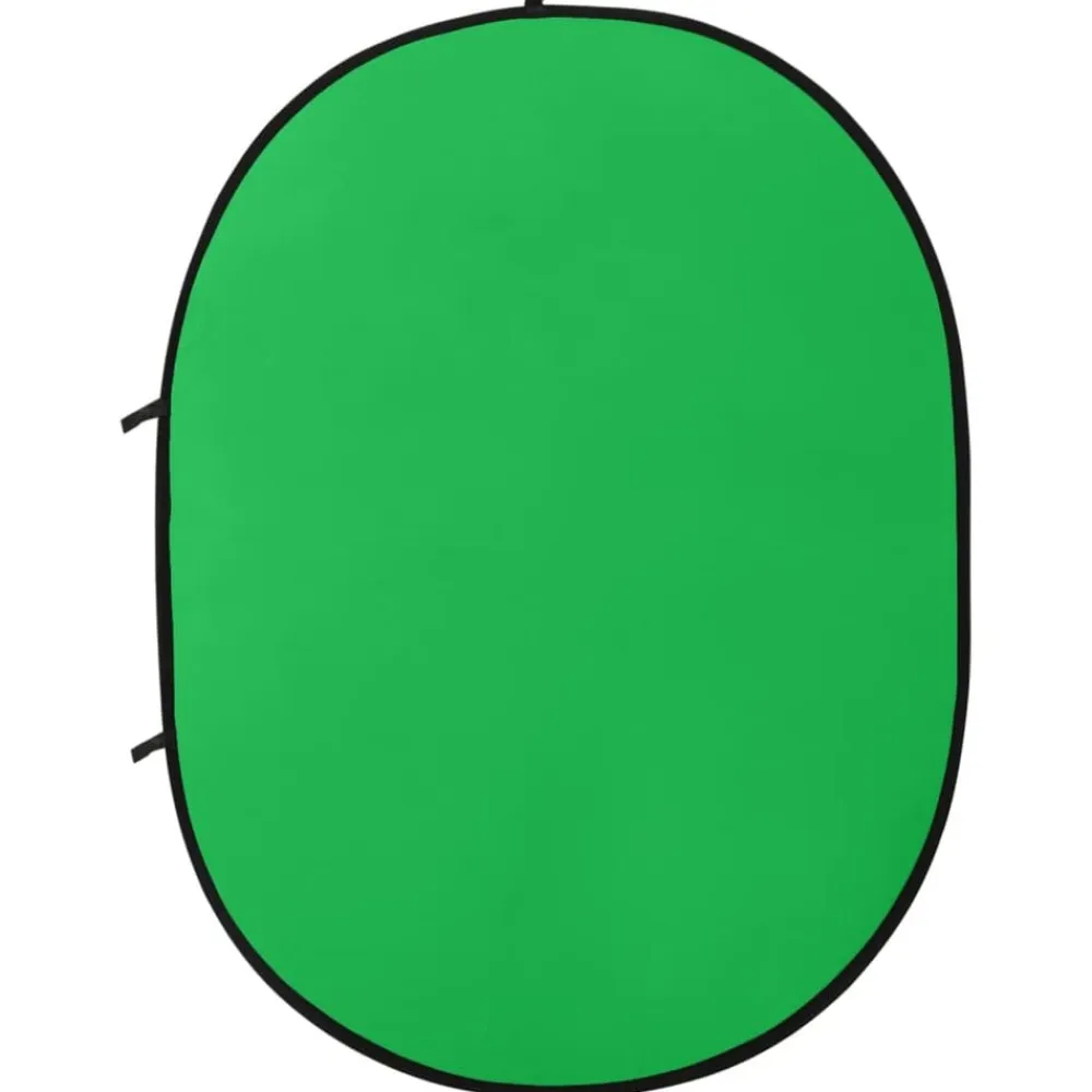 vidaXL Cámaras Y Objetivos-Fondo estudio fotografía ovalado 2 en 1 verde y azul 200x150 cm