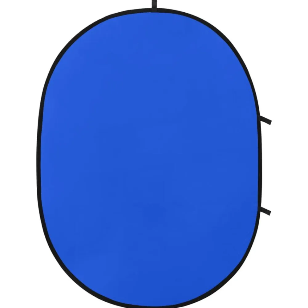 vidaXL Cámaras Y Objetivos-Fondo estudio fotografía ovalado 2 en 1 verde y azul 200x150 cm