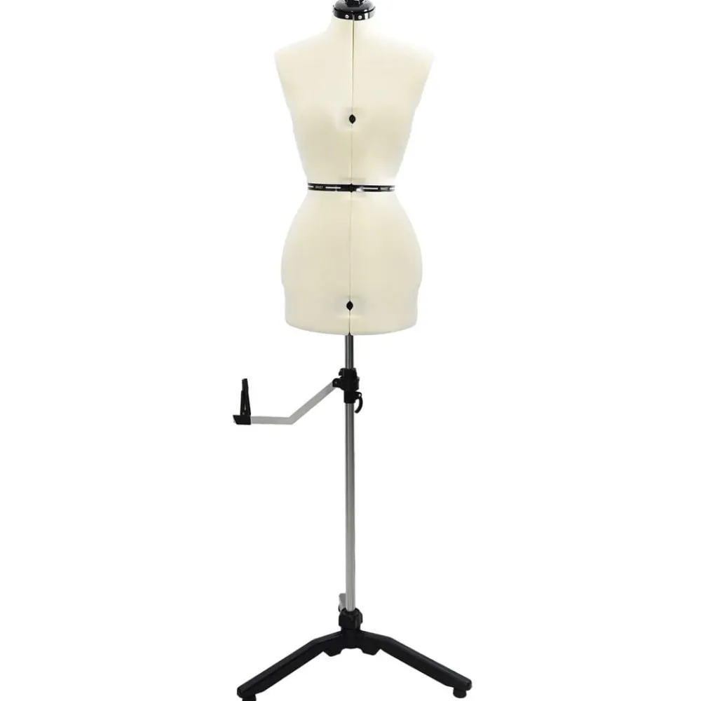 vidaXL Forma de vestido ajustable femenina s Terciopelo Crema Sale