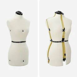 vidaXL Forma de vestido ajustable femenina s Terciopelo Crema Sale