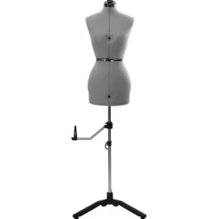 vidaXL Forma de vestido ajustable femenina s Terciopelo Gris Clearance