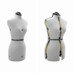 vidaXL Forma de vestido ajustable femenina s Terciopelo Gris Clearance