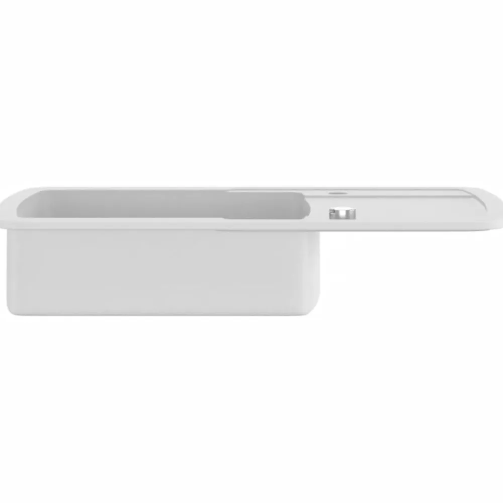 vidaXL Fontanería-Fregadero de cocina de granito con un seno
