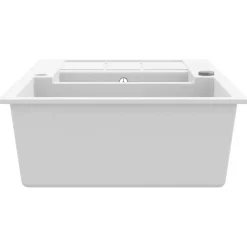 vidaXL Fontanería-Fregadero de cocina de granito con dos senos