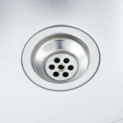 vidaXL Fontanería-Fregadero de cocina de acero inoxidable