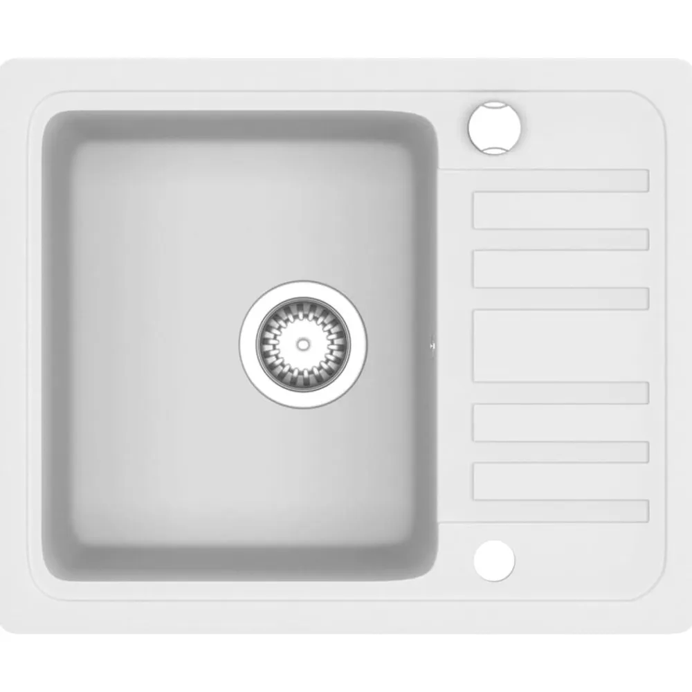 vidaXL Fontanería-Fregadero de cocina con un seno granito